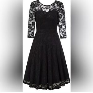 Jasambac black lace dress